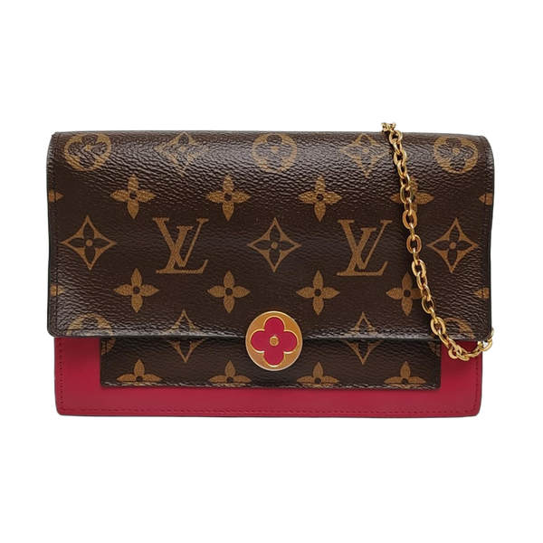 FLORE Monogram Coated Canvas Brown