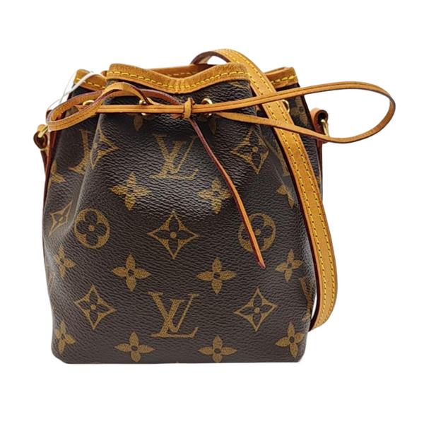 NÉONOÉ Nano Monogram Coated Canvas Brown
