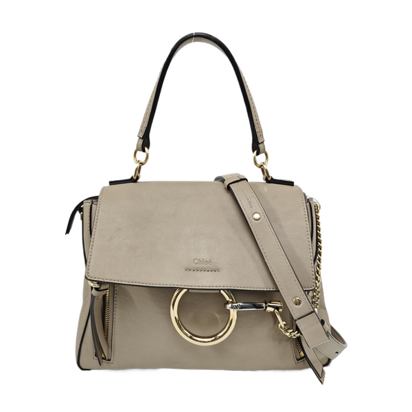 Faye Medium Calfskin Gray