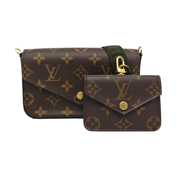 FÉLICIE Monogram Coated Canvas Brown