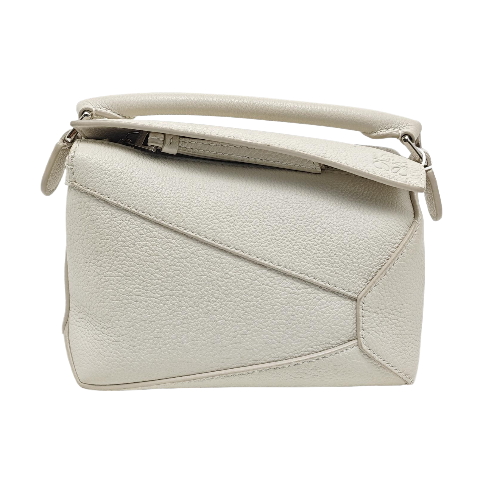 small-ily箱無し Puzzle Mini Calfskin White – Looply