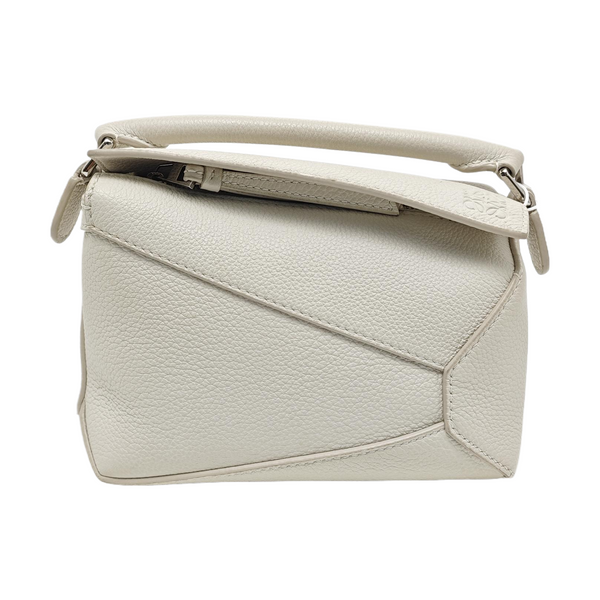 Puzzle Mini Calfskin White