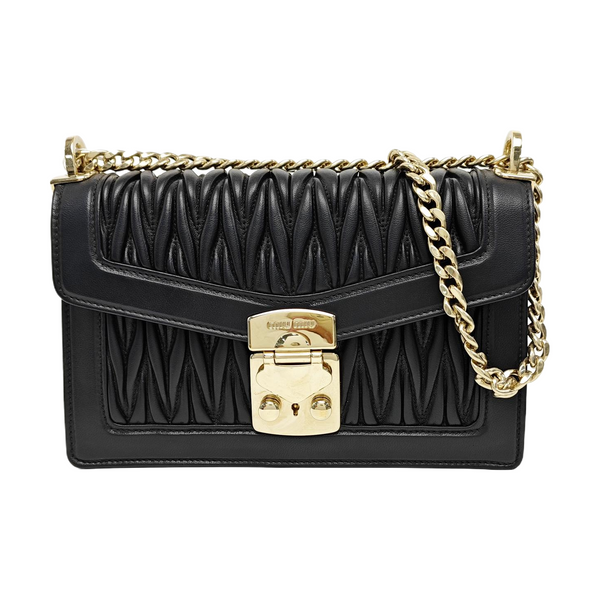 Matelassé Lambskin Black