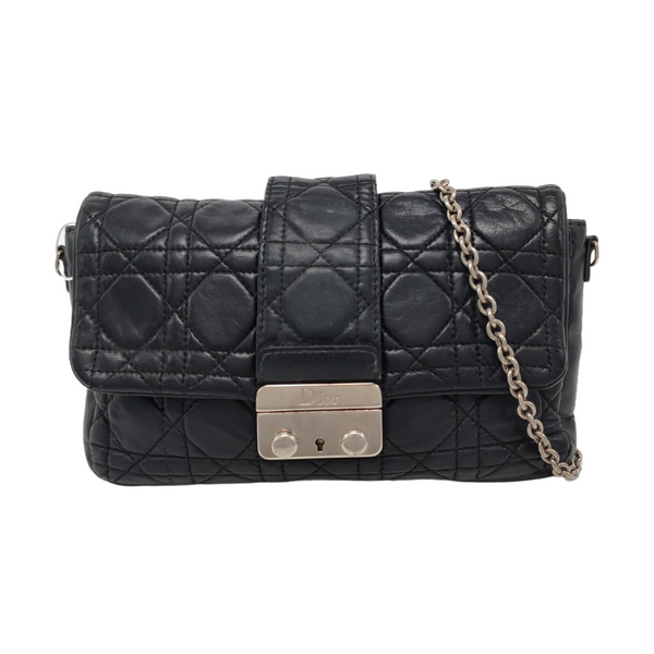 Authenticated pre-owned Miss Dior Cannage Calfskin Black - Shoulder Bag at Looply