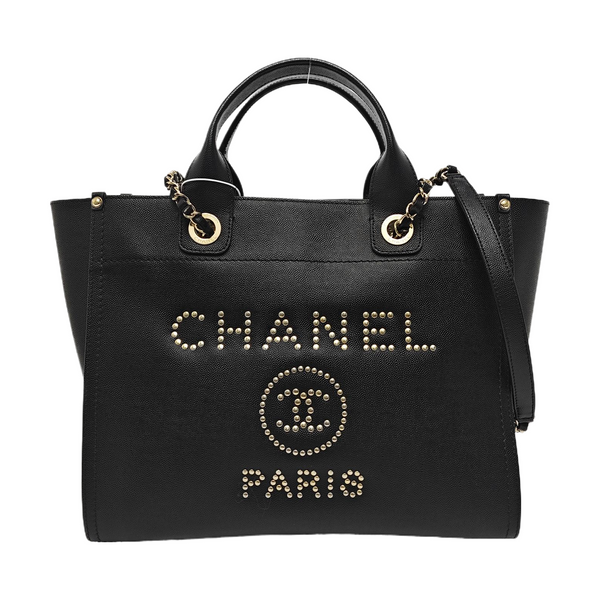 DEAUVILLE Small Calfskin Black