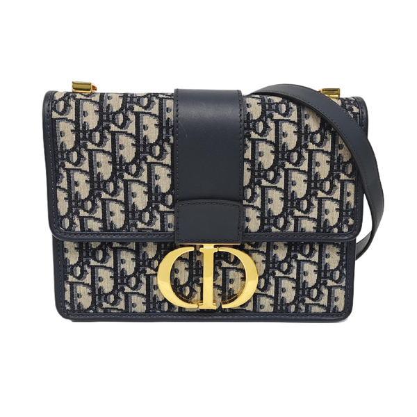 30 Montaigne Oblique Canvas Blue