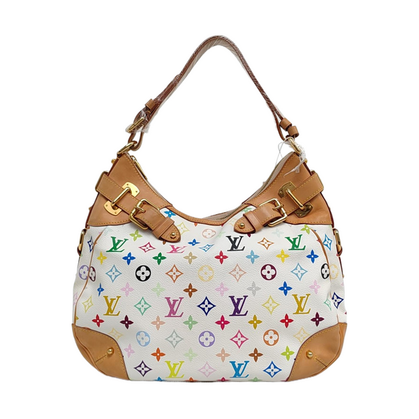 GRETA Monogram Coated Canvas White