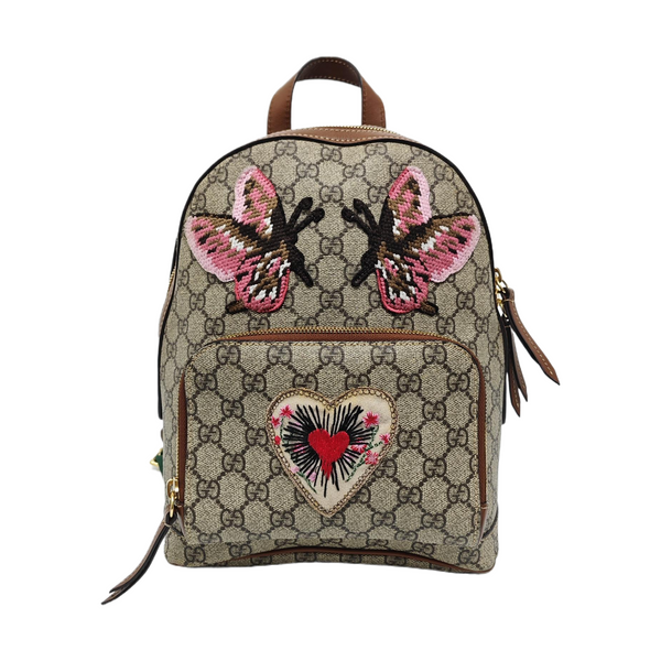 Monogram Coated Canvas Backpack Black