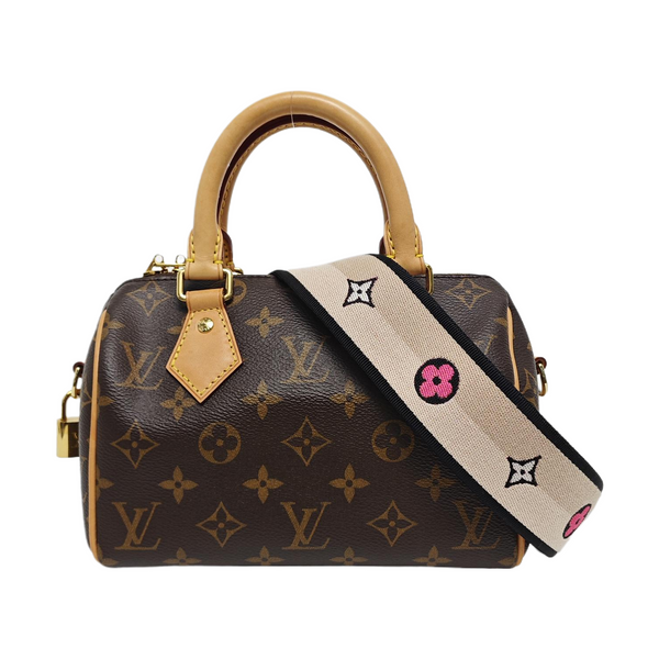 SPEEDY 20 Monogram Coated Canvas Brown