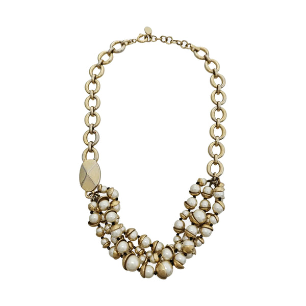 Ultradior Faux Pearl Gold Necklace