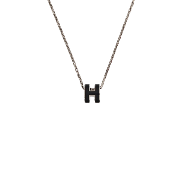 Pop H Metal Silver Necklace