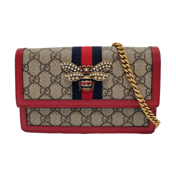 Queen Margaret Mini Monogram Coated Canvas Beige