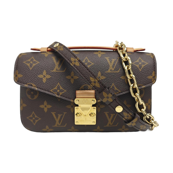 MÉTIS EAST WEST Monogram Coated Canvas Brown