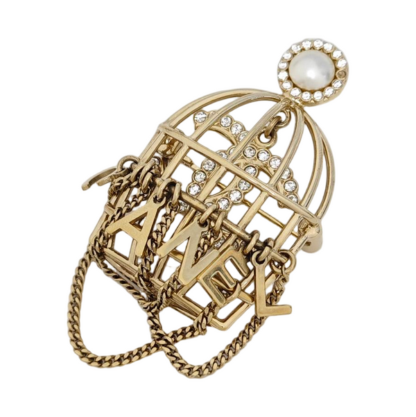Metal Gold Brooch