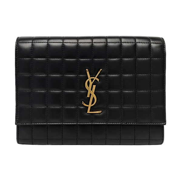 Quilted Lambskin Clutch Black
