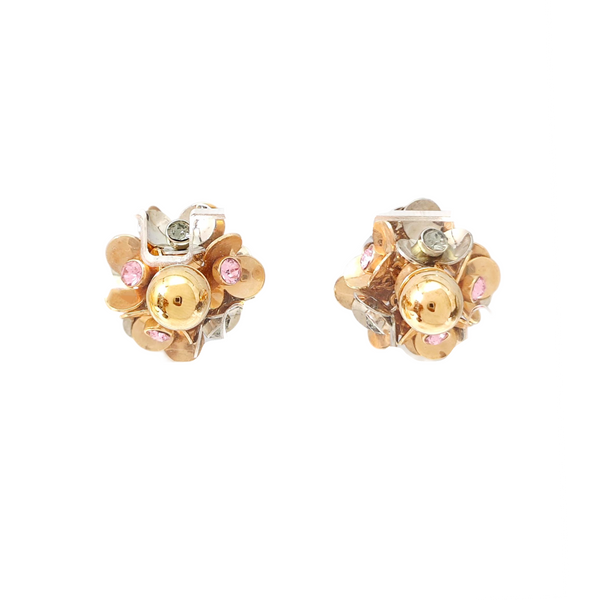Metal Rose Gold Stud Earrings