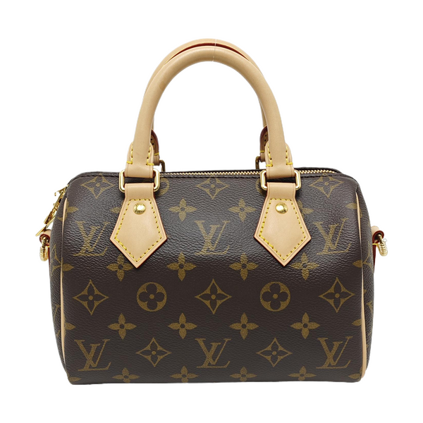 SPEEDY 20 Monogram Coated Canvas Brown