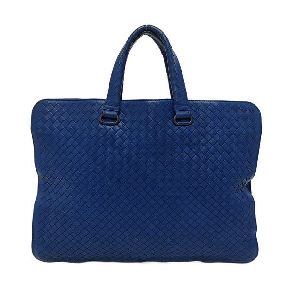 Bolso Tote de Piel de Cordero Azul