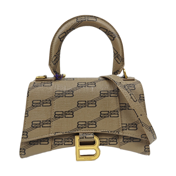 Hourglass XS Coated Canvas Brown