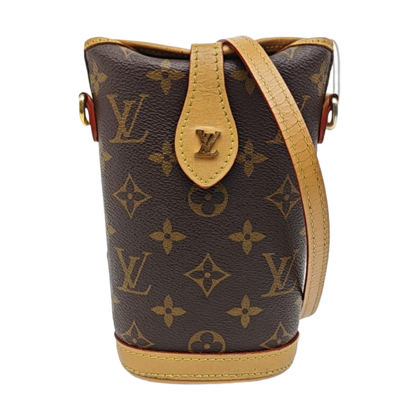 FOLD ME Monogram Coated Canvas Brown