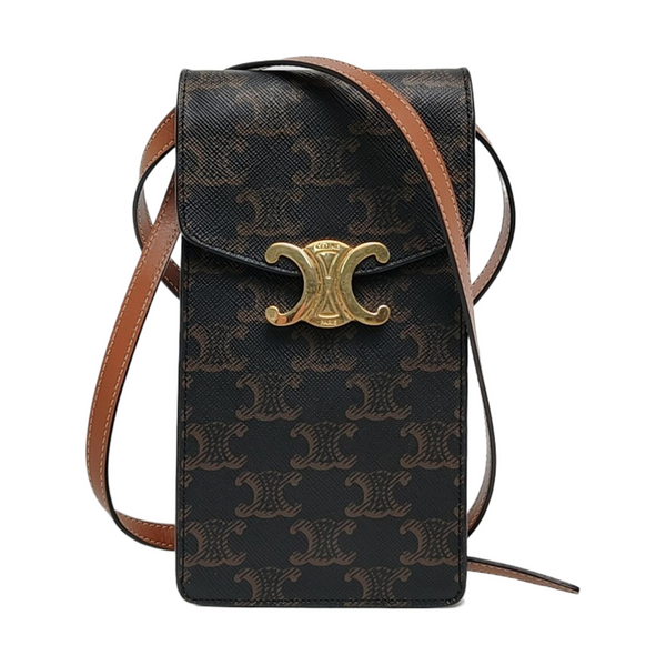 Authenticated pre-owned TRIOMPHE Coated Canvas Black - Shoulder Bag at Looply