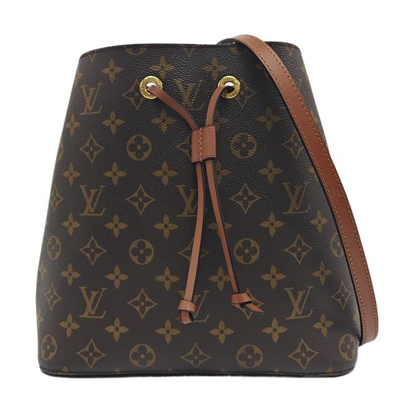 NÉONOÉ MM Monogram Coated Canvas Brown