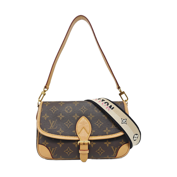 DIANE Monogram Coated Canvas Brown
