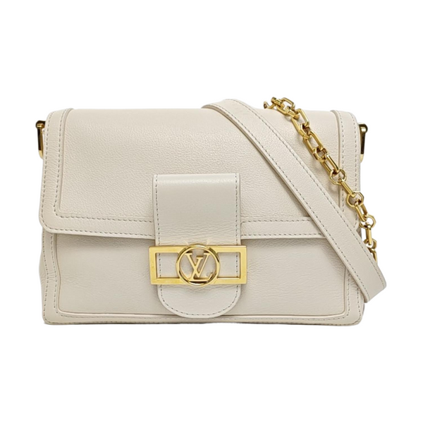 DAUPHINE MM Calfskin White
