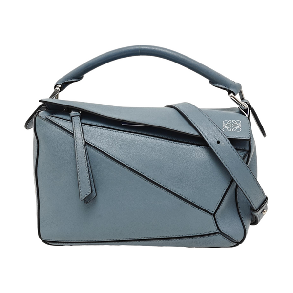 Puzzle Small Calfskin Blue