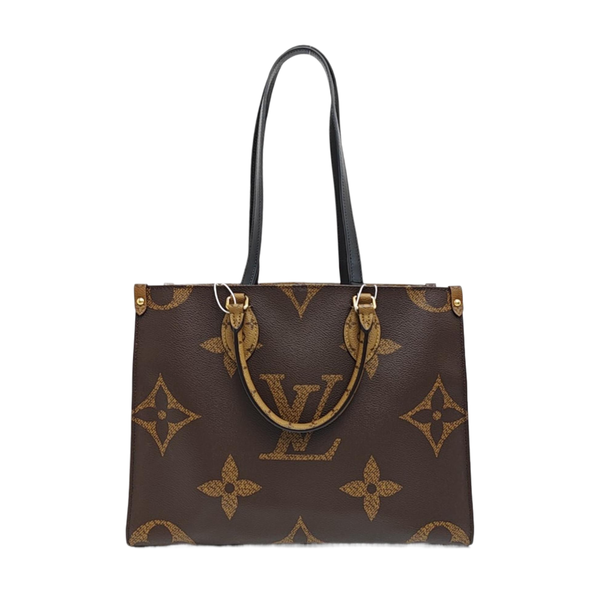 ONTHEGO MM Monogram Coated Canvas Brown
