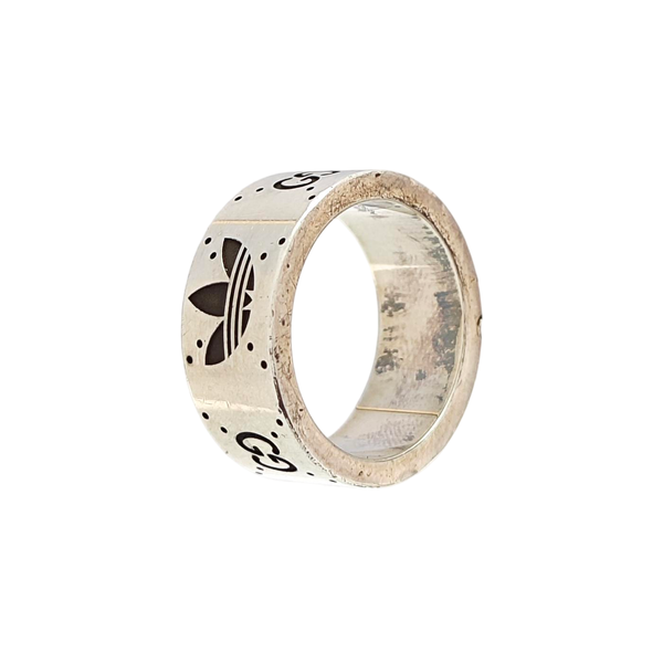 Adidas X Gucci 925 Sterling Silver Ring EU 58