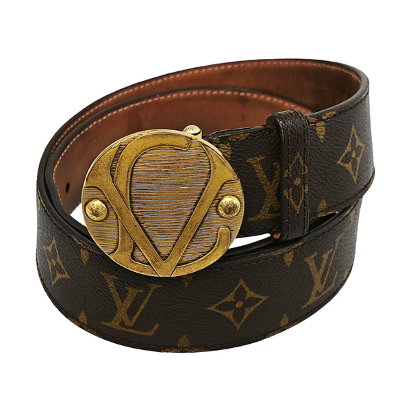 Coated Canvas Belt Brown