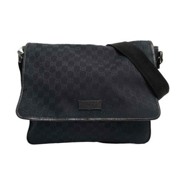 Monogram Fabric Shoulder Bag Blue