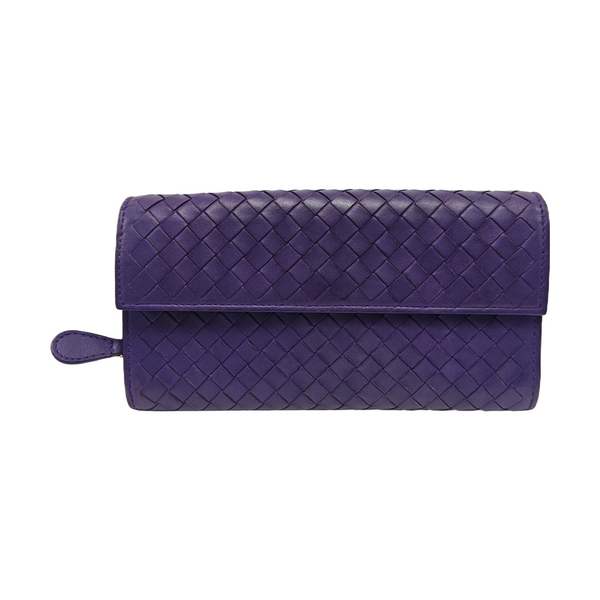 Calfskin Wallet Purple