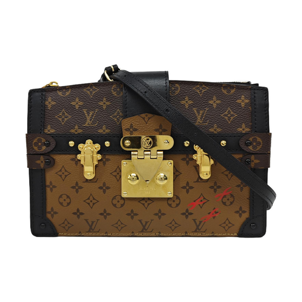 TRUNK Monogram Coated Canvas Brown