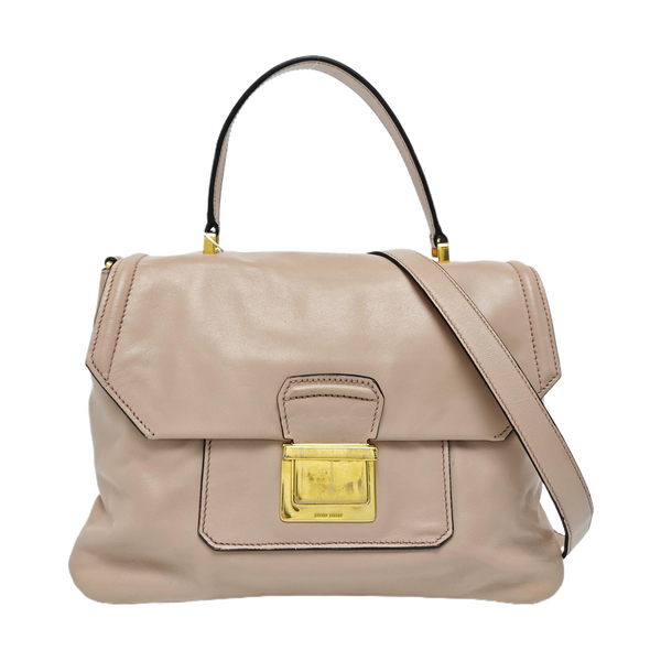 Calfskin Tote Bag Medium Pink