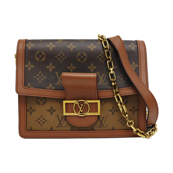 DAUPHINE MM Monogram Coated Canvas Brown
