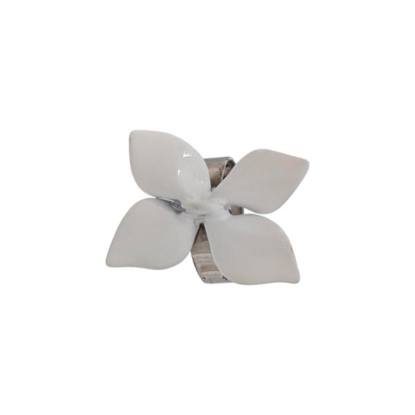 Metal White Ring EU 53