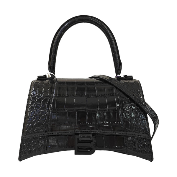 Hourglass S Calfskin Black