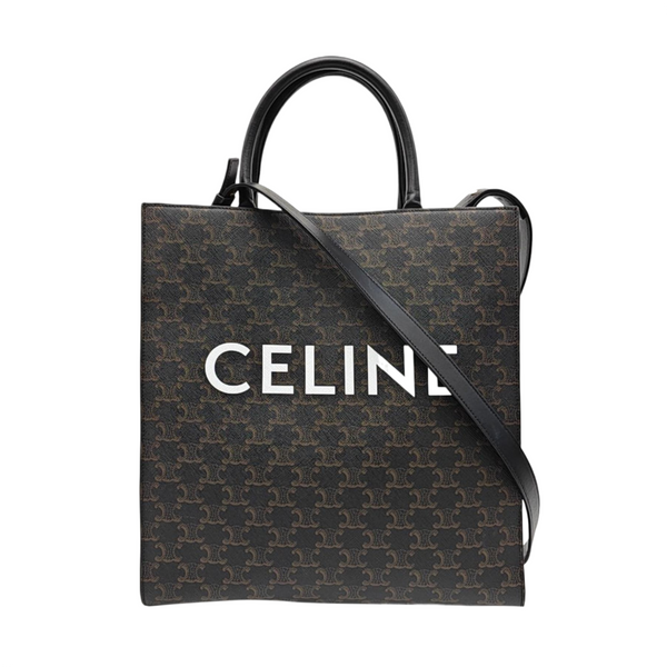 CABAS CELINE Small Coated Canvas Black