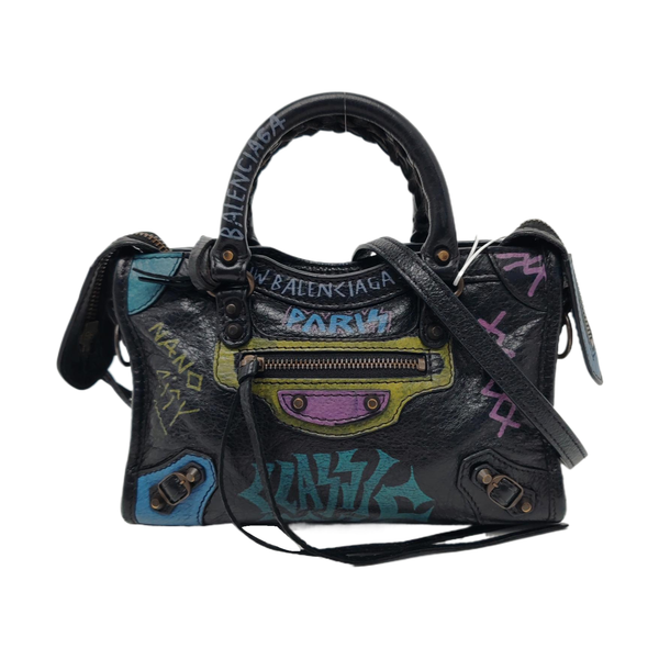Classic Metallic Edge City Lambskin Black