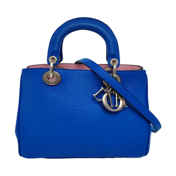 Authenticated pre-owned Diorissimo Calfskin Blue - Tote Bag at Looply