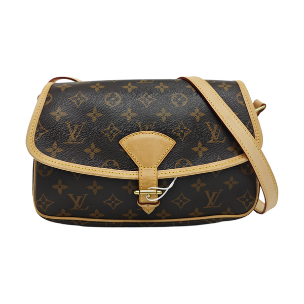 SOLOGNE PM Monogram Coated Canvas Brown