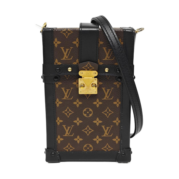 TRUNK Monogram Coated Canvas Brown