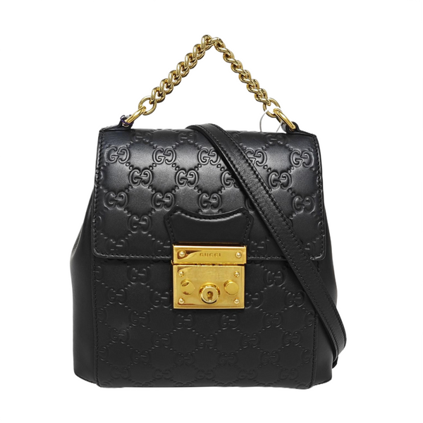 Padlock Mini Monogram Calfskin Black