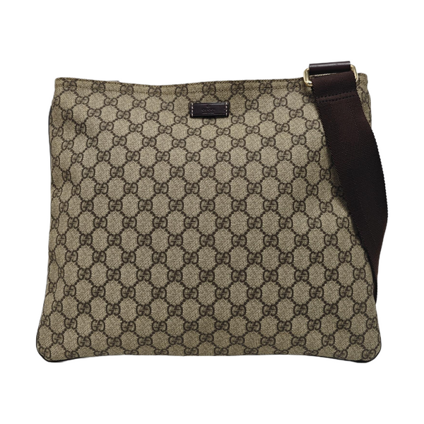 Monogram Coated Canvas Crossbody Bag Black