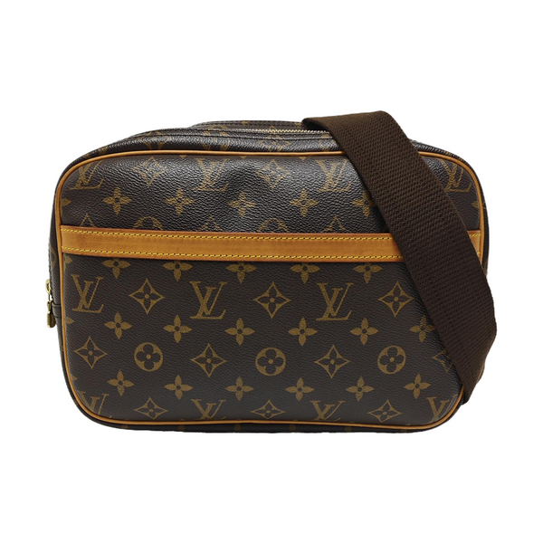 REPORTER Monogram Coated Canvas Brown