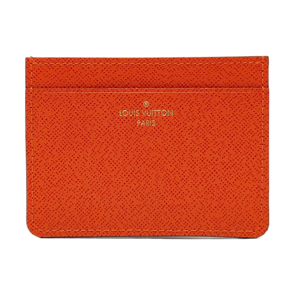 Calfskin Card Holder Orange