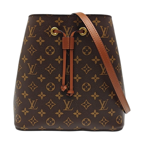 NÉONOÉ MM Monogram Coated Canvas Brown