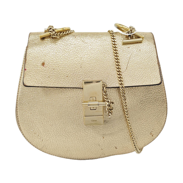 Drew Medium Calfskin Beige